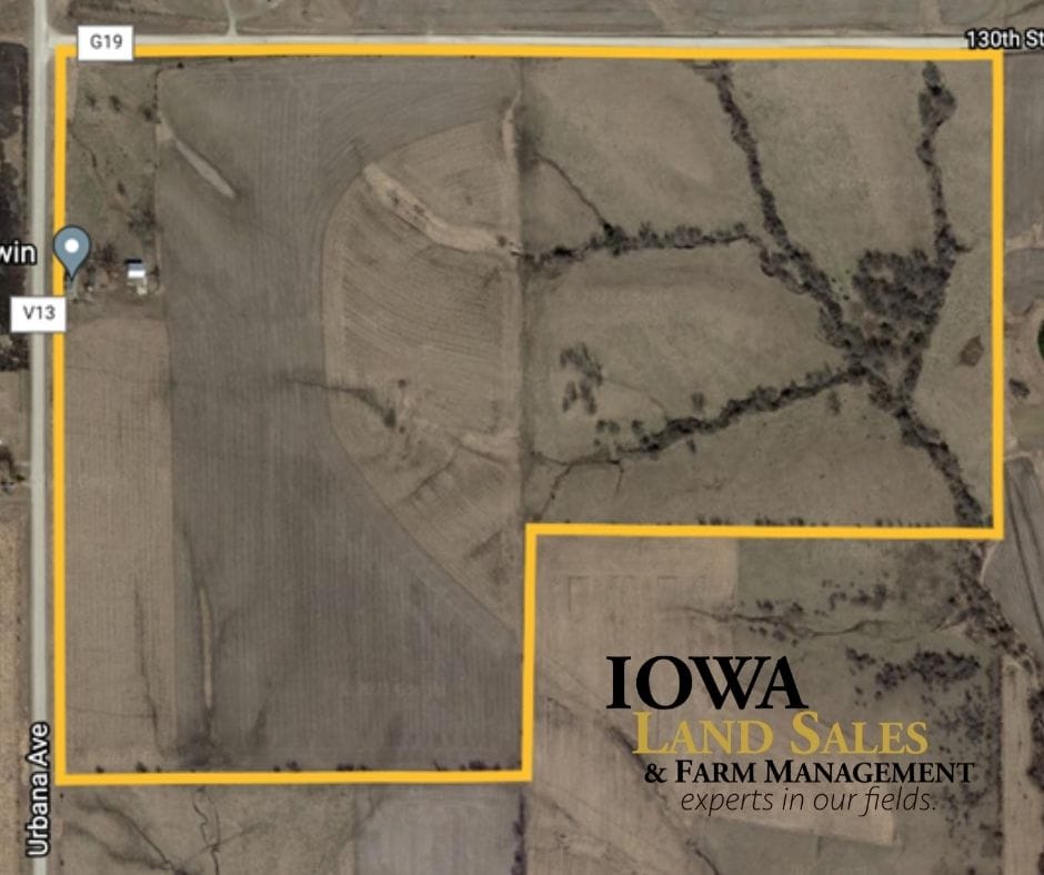 Mahaska County Land Auction SOLD for 684,000 total or 7,200/acre